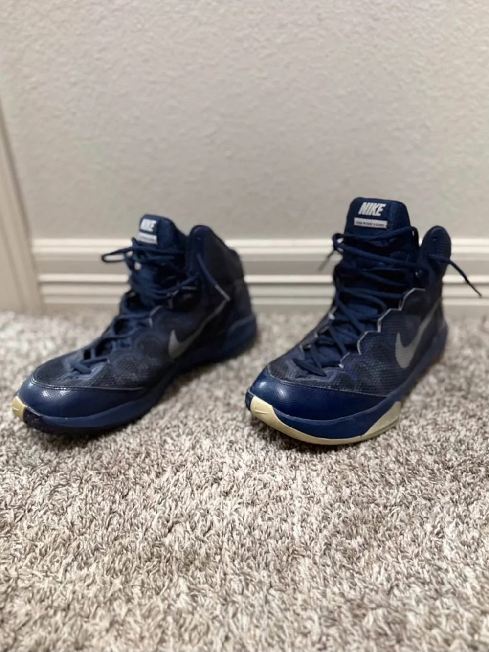 Nike Shoes Mens 11.5 Blue Zoom Without A Doubt Basketball Sneakers